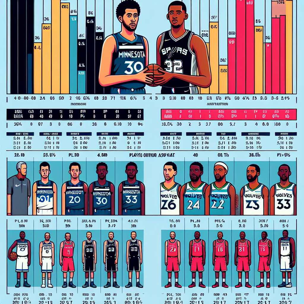 миннесота тимбервулвз – сан-антонио спёрс сравнение статистики игроков